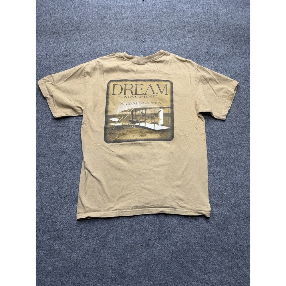 Dream Machine 100 Years Of Aviation Wright Brothers Vintage T Shirt Size Large